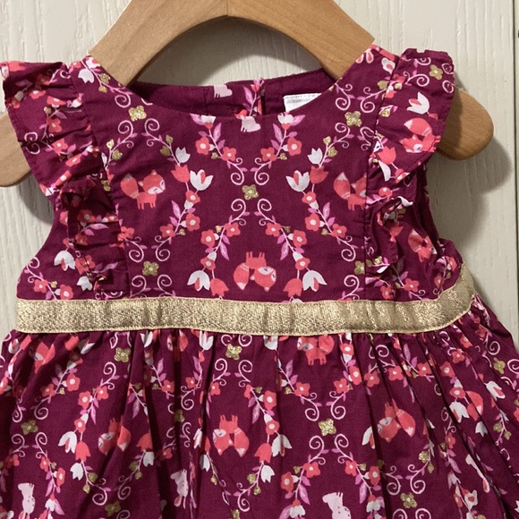 Gymboree Forest Fox Maroon Dress - Picture 2 of 7